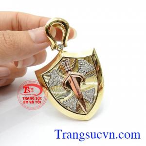 Mặt dây nam khiên vàng 10k