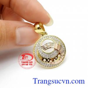 Mặt dây nữ hiện đại vàng 10k