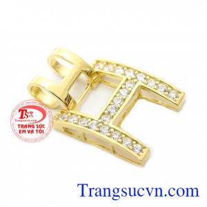 Mặt dây chữ H độc đáo