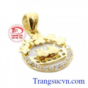 Mặt dây giỏ hoa xinh