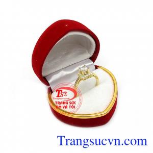 Nhẫn cô nàng sành điệu vàng 10k