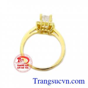 Nhẫn cô nàng sành điệu vàng 10k