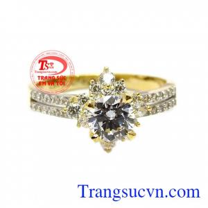 Nhẫn nữ kiêu sa vàng 10k