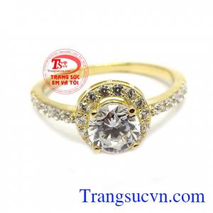 Nhẫn nữ tỏa sáng vàng 10k