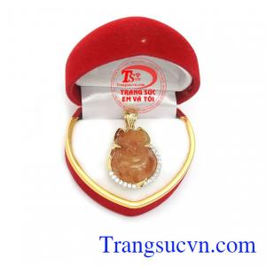 Mặt dây hồ ly bọc vàng