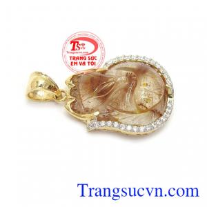 Mặt dây hồ ly tóc nâu vàng