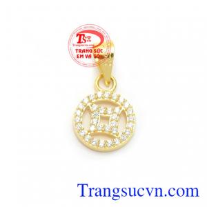 Mặt dây đồng tiền may mắ