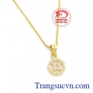 Mặt dây đồng tiền may mắ