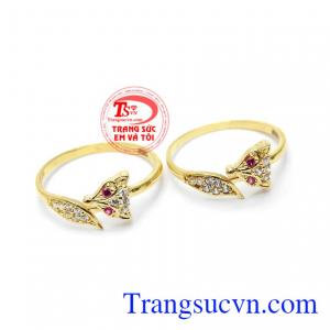 Nhẫn nữ hồ ly dễ thương