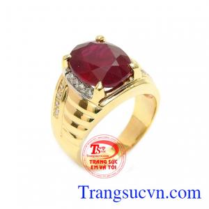 Nhẫn ruby lịch lãm