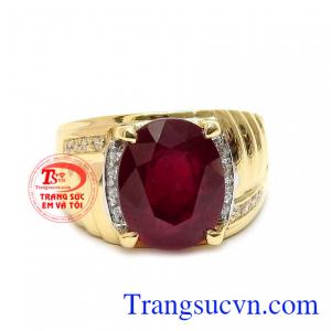 Nhẫn ruby lịch lãm