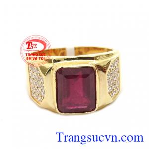 Nhẫn nam ruby sang trọng