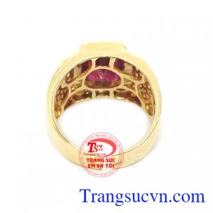 Nhẫn nam ruby sang trọng