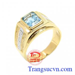 Nhẫn nam topaz tài năng