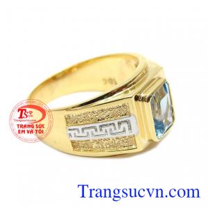 Nhẫn nam topaz tài năng