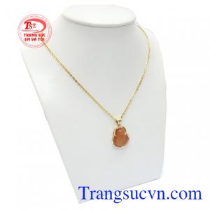 Bộ dây chuyền hồ ly bọc vàng