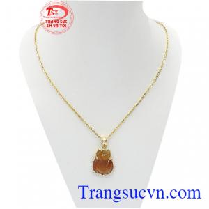 Bộ dây hồ ly tóc vàng nâu là sản phẩm thạch anh tóc thiên nhiên, sản phẩm đẹp, được nhiều người ưa thích