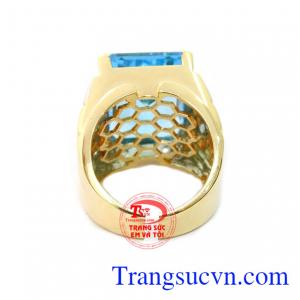 Nhẫn nam topaz đẳng cấp