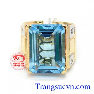 Nhẫn nam topaz đẳng cấp