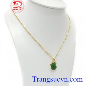 món quà ý nghĩa dành tặng sinh nhật bạn gái,Bộ dây hồ ly ngọc cẩm thạch xanh