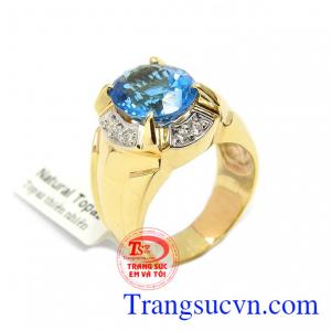 Nhẫn nam topaz độc đáo