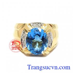 Nhẫn nam topaz Nhẫn nam topaz độc đáođộc đáo