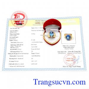 Nhẫn nam topaz độc đáo