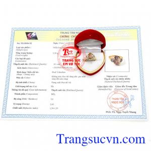 Nhẫn nữ thạch anh tóc đáng yêu