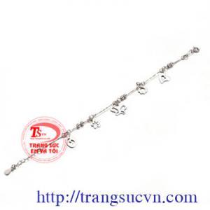 lắc tay nữ bạc đẹp