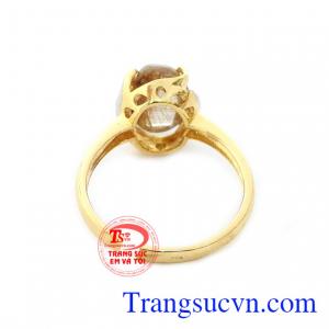 Nhẫn nữ thạch anh tóc đẹp