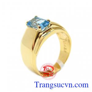 Nhẫn nam topaz lịch lãm