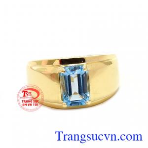 Nhẫn nam topaz lịch lãm