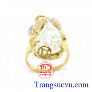 Nhẫn Tỳ Hưu Ngậm Tiền Phong Thủy