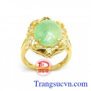 Nhẫn Nữ Cẩm Thạch May Mắn