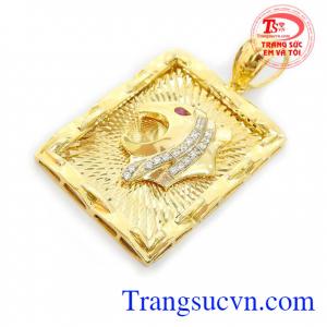 Mặt dây báo 18k thời trang, bảo hành 12 tháng, giao hàng nhanh trên toàn quốc