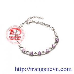 lắc tay nữ bạc bạc đẹp