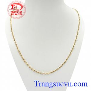 Dây Chuyền Vàng Xinh Xắn, dây chuyền nữ 10k, dây chuyền vàng tây đẹp