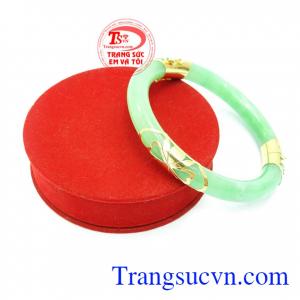 Vòng ngọc uy tín, chất lượng, bảo hành 06 tháng. Vòng Ngọc Bọc Vàng Sang Trọng