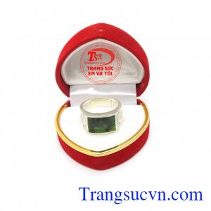 Nhẫn nam ngọc cẩm thạch đẹp