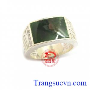 Nhẫn nam ngọc cẩm thạch đẹp