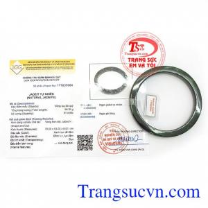 Giấy kiểm định Vòng Ngọc Phỉ Thúy Phúc Lộc