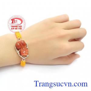 Dây tết tì hưu mệnh thổ là sản phẩm handmade đẹp, mang lại may mắn cho người mệnh thổ và mệnh hỏa.