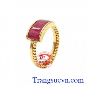 Nhẫn ruby sành điệu