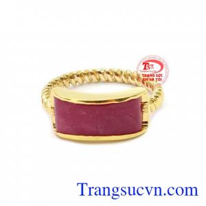 Nhẫn ruby cá tính