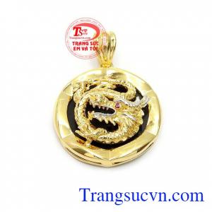 Mặt dây nam rồng vàng sang trọng là sản phẩm mặt dây rồng vàng, sản phẩm chế tác 3D tinh tế, sang trọng