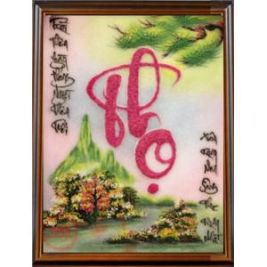 Tranh đá quý chữ THỌ