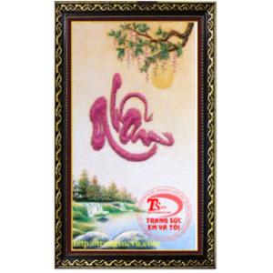 Chữ Nhân - Tranh Đá Quý