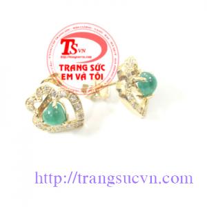 Bông tai Emerald đẹp