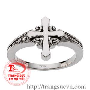 Nhẫn vàng trắng