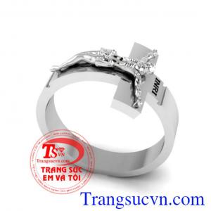 Nhẫn Thánh Giá vàng 14K
